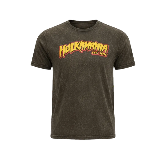 Hulk Hogan Hulkamania Mineral Wash Mens T Shirt