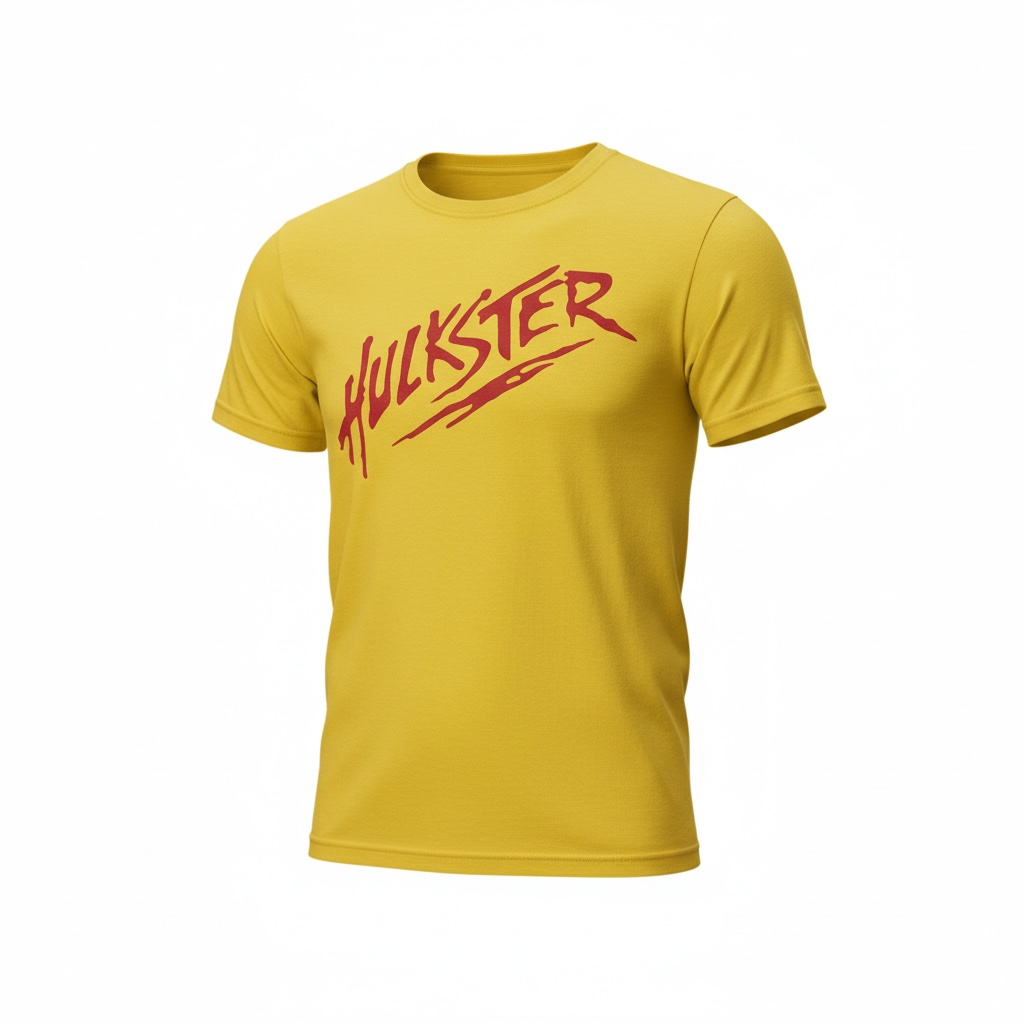 Hulk Hogan Hulkster Adult Mens T Shirt Yellow