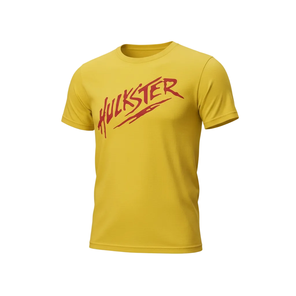 Hulk Hogan Hulkster Adult Mens T Shirt Yellow