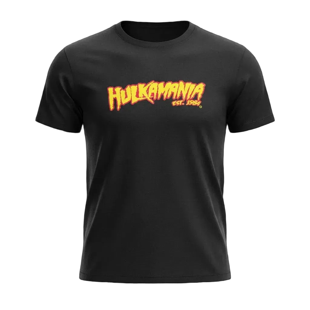 Hulk Hogan Hulkamania Runnin Wild Mens T Shirt Black
