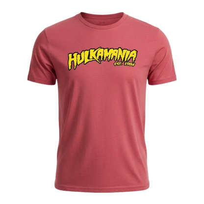 Hulkamania Adult T Shirt Soft Red