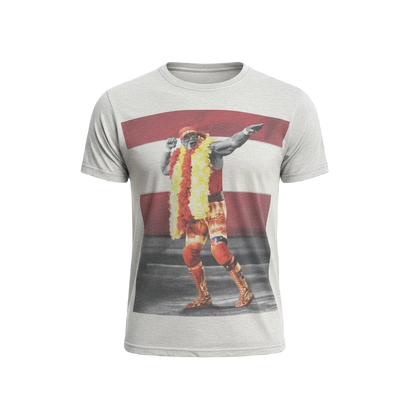 Hulk Hogan Bow n Arrow Mens Sublimated T Shirt White