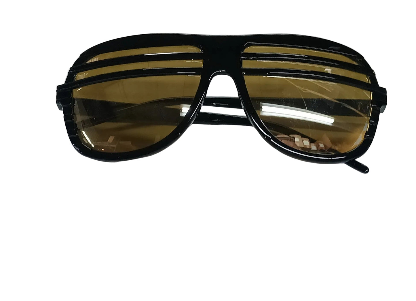 Half Shutter Shades Retro 80s Aviator Style Sunglasses Mirrored Lens