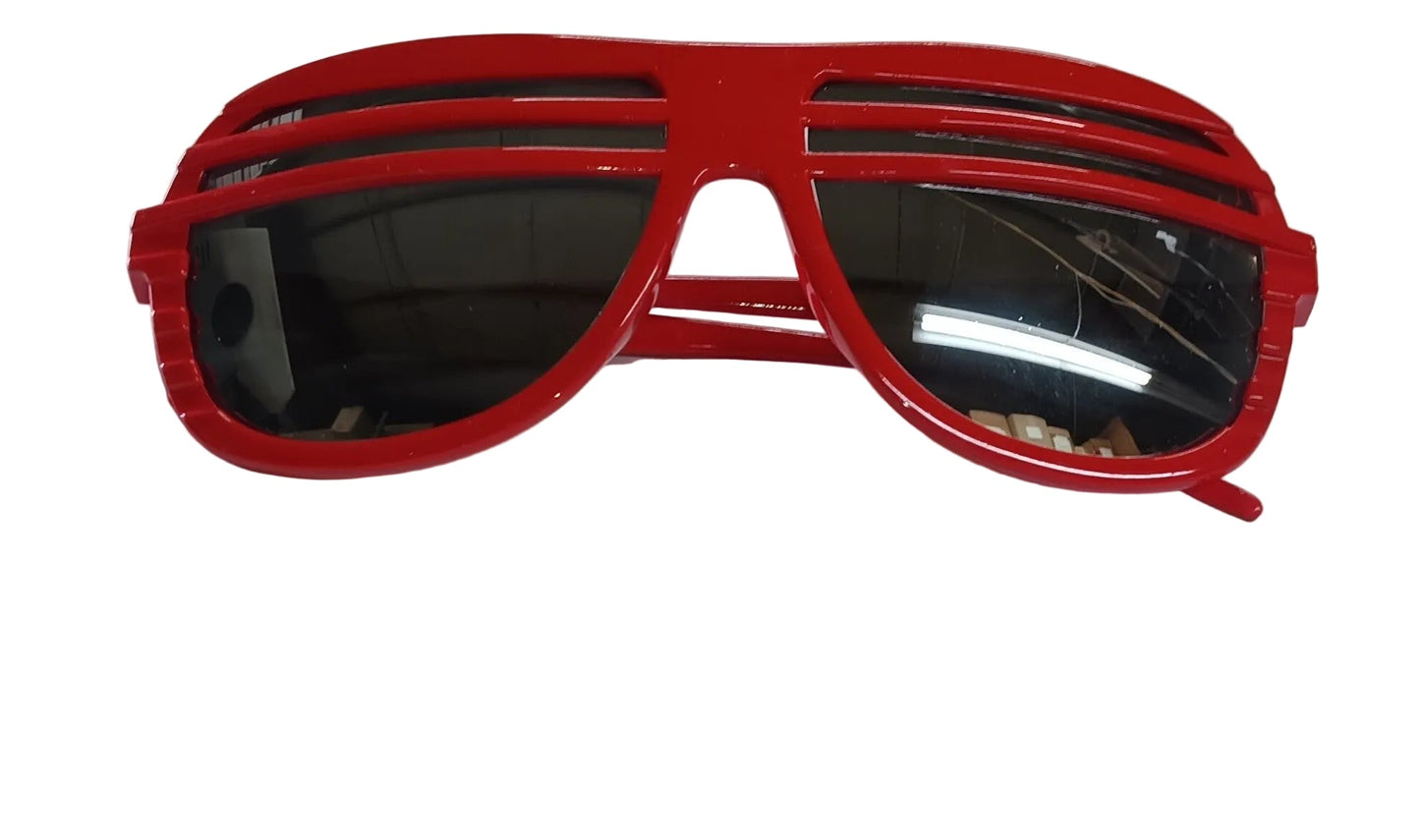 Half Shutter Shades Retro 80s Aviator Style Sunglasses Mirrored Lens