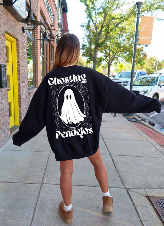 Ghosting Pendejos Womens Pullover Crewneck Sweatshirt