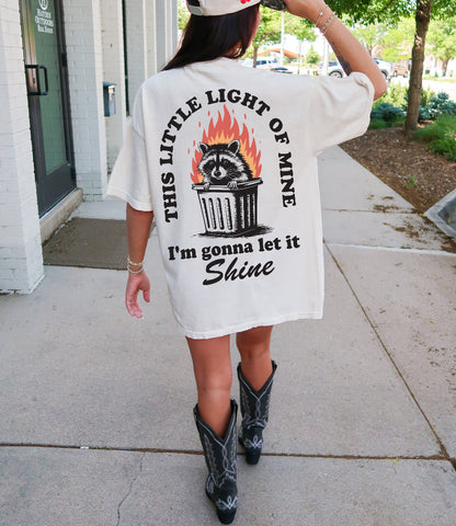 This Little Light of Mine Graphic Tee Womens T Shirt White
