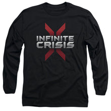 Load image into Gallery viewer, Infinite Crisis Logo Mens Long Sleeve Shirt Black Officially Licensed
