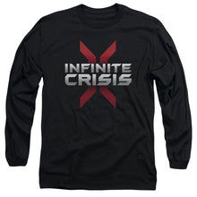 Load image into Gallery viewer, Infinite Crisis Logo Mens Long Sleeve Shirt Black Officially Licensed
