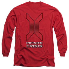 Load image into Gallery viewer, Infinite Crisis Title Mens Long Sleeve Shirt Red Officially Licensed
