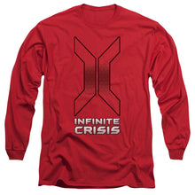 Load image into Gallery viewer, Infinite Crisis Title Mens Long Sleeve Shirt Red Officially Licensed
