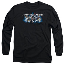 Load image into Gallery viewer, Infinite Crisis Ic Blue Mens Long Sleeve Shirt Black Officially Licensed
