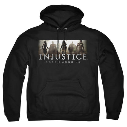 Injustice Gods Among Us Logo Mens Hoodie Black