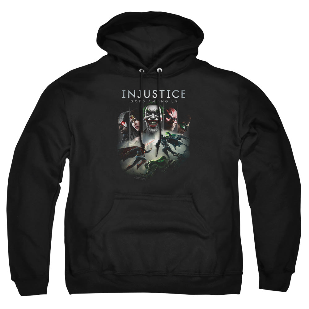 Injustice Gods Among Us Key Art Mens Hoodie Black