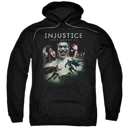 Injustice Gods Among Us Key Art Mens Hoodie Black