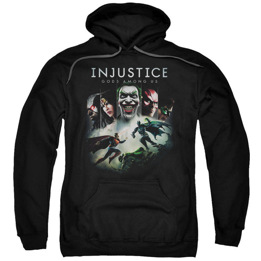 Injustice Gods Among Us Key Art Mens Hoodie Black