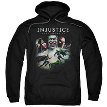 Load image into Gallery viewer, Injustice Gods Among Us Key Art Mens Hoodie Black

