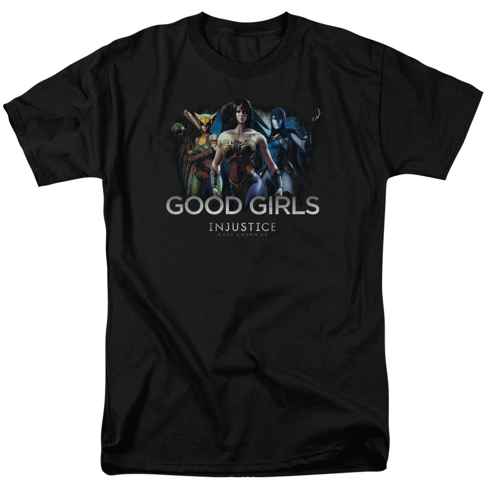 Injustice Gods Among Us Good Girls Mens T Shirt Black