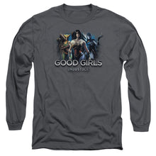 Load image into Gallery viewer, Injustice Gods Among Us Good Girls Mens Long Sleeve Shirt Charcoal Officially Licensed

