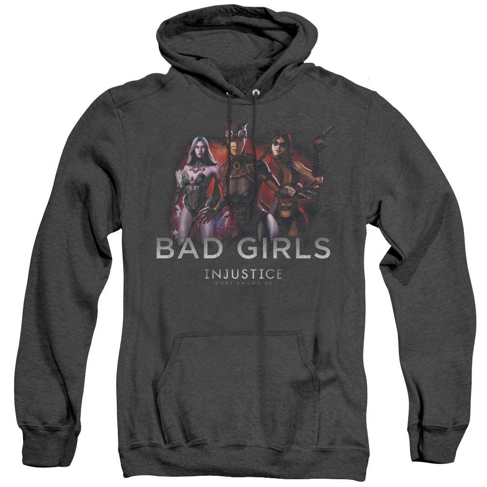 Injustice Gods Among Us Bad Girls Heather Mens Hoodie Black