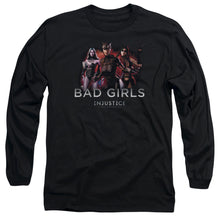 Load image into Gallery viewer, Injustice Gods Among Us Bad Girls Mens Long Sleeve Shirt Black Officially Licensed

