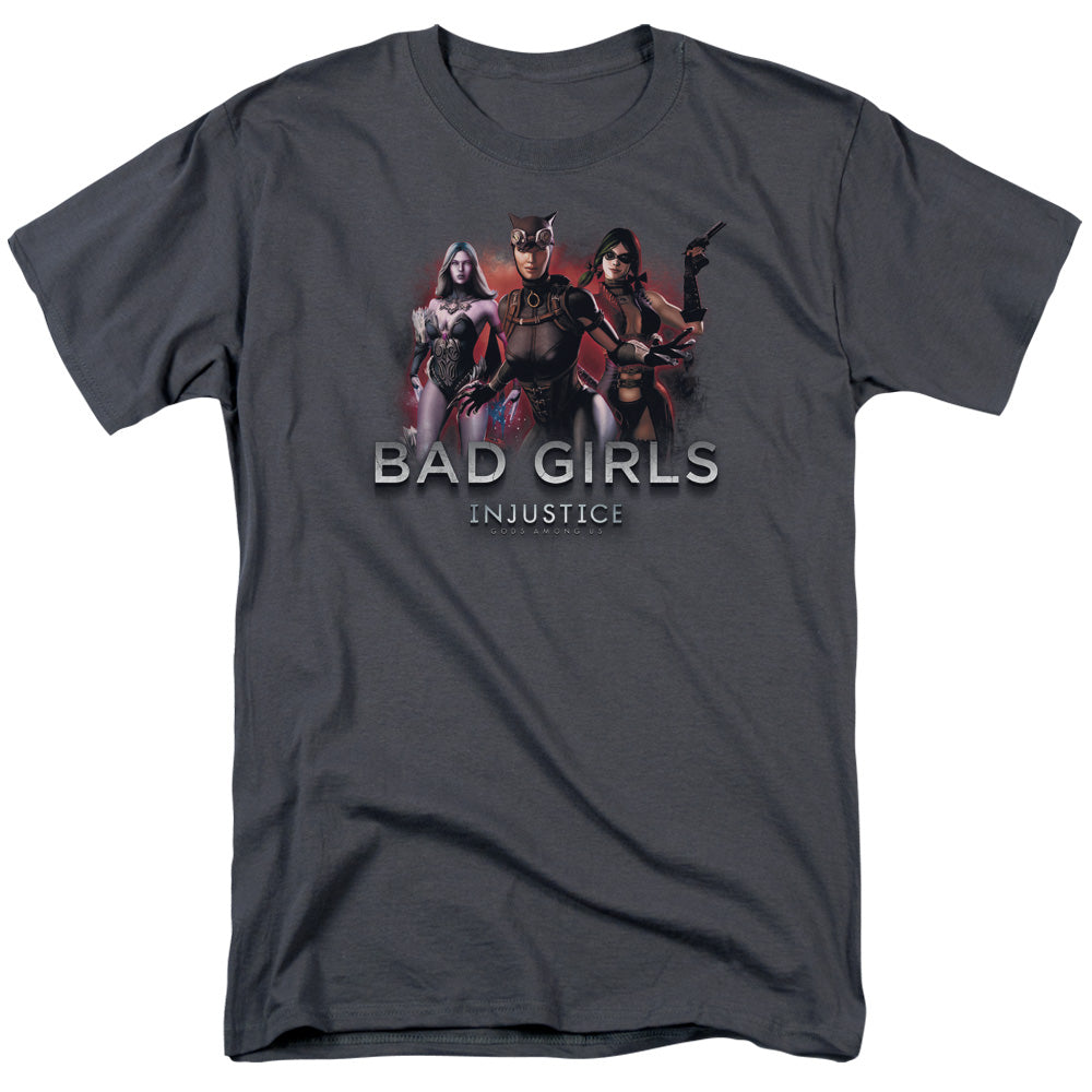 Injustice Gods Among Us Bad Girls Mens T Shirt Charcoal