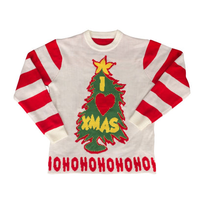 I Love Xmas Light Up and Bells Christmas Sweater