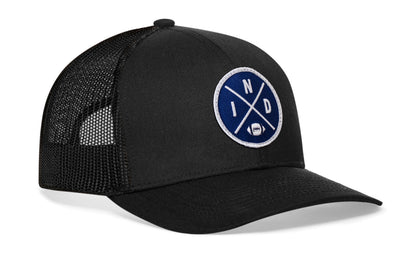 Indianapolis Trucker Haka Hat Black IND X Football Snapback