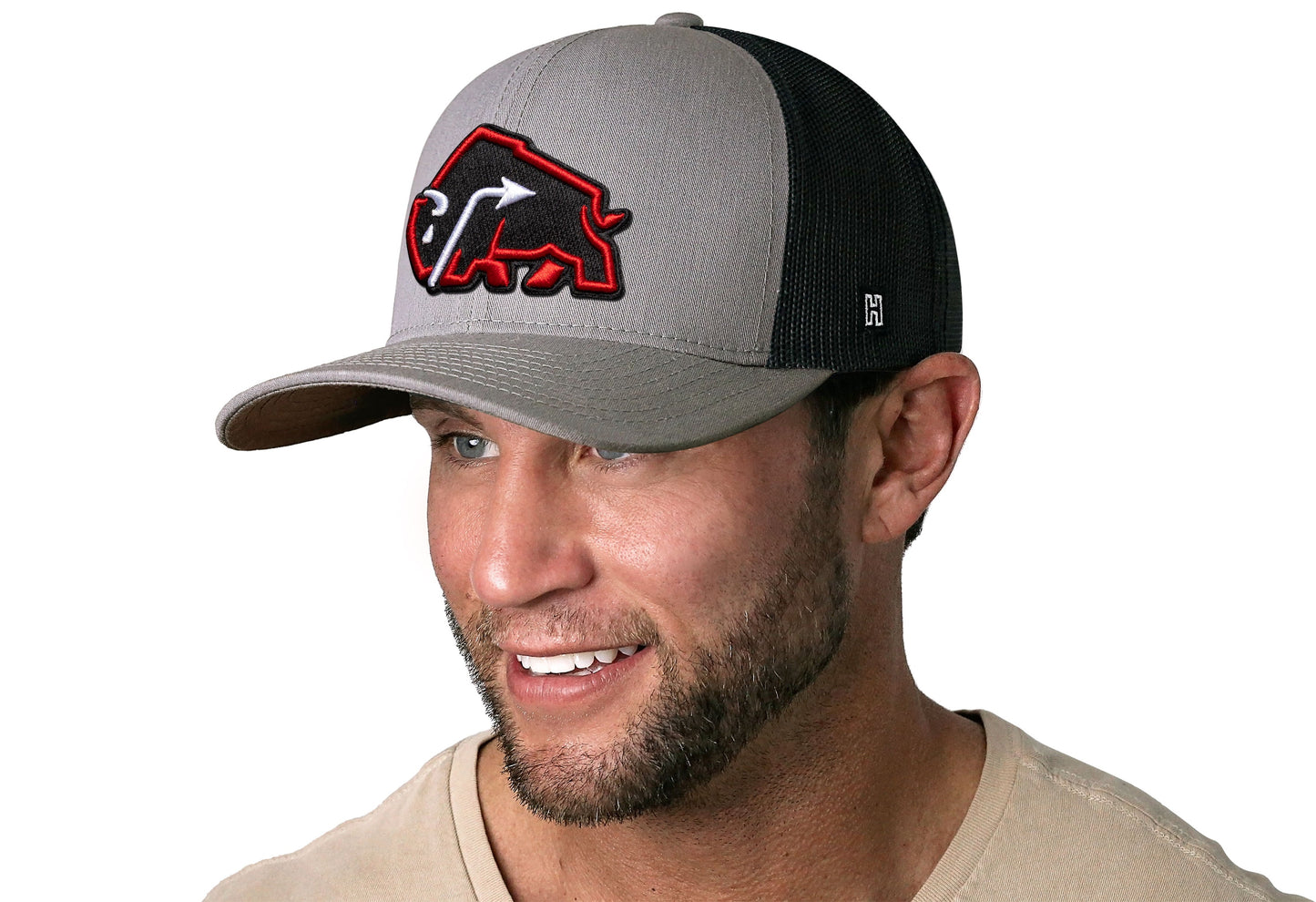 JBR x Haka Red Bison Haka Hat Gray-Black Buffalo Snapback