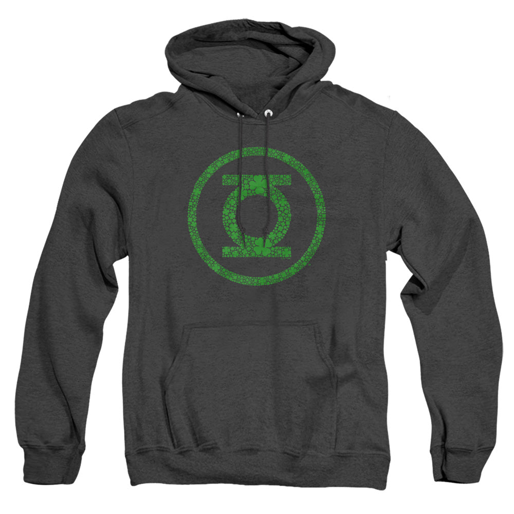 Green Lantern St. Patrick'S Day Shamrock Logo Heather Mens Hoodie Black