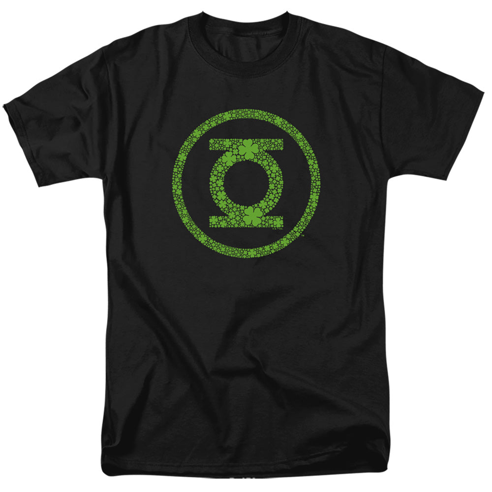 Green Lantern St. Patrick'S Day Shamrock Logo Mens T Shirt Black