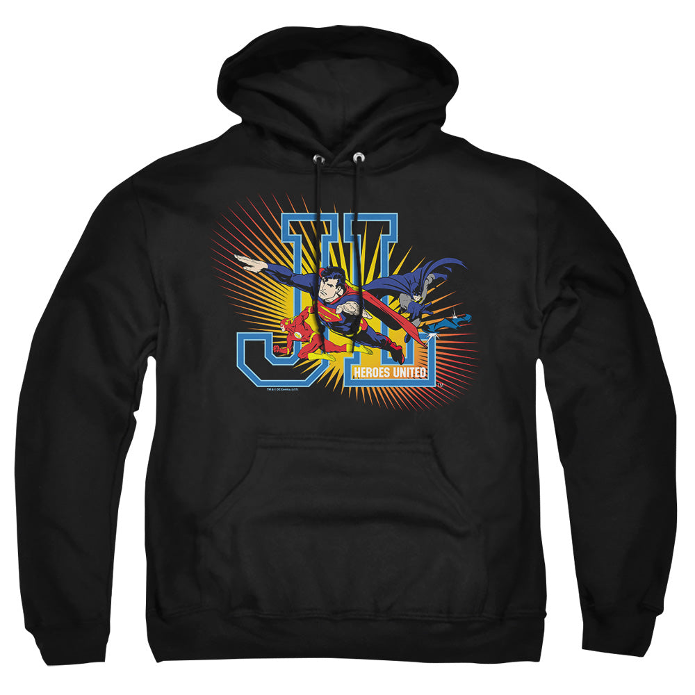 Justice League Of America Heroes United Mens Hoodie Black