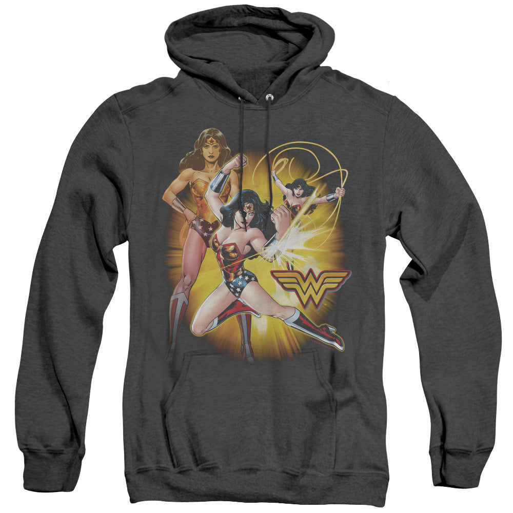Justice League Of America Wonder Woman Heather Mens Hoodie Black