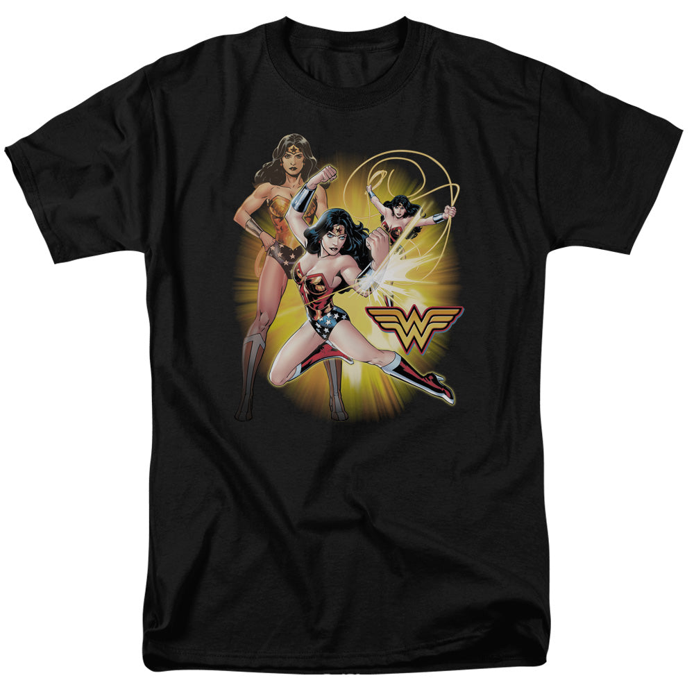 Justice League Of America Wonder Woman Mens T Shirt Black
