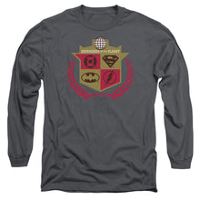 Load image into Gallery viewer, Jla Defenders Mens Long Sleeve Shirt Charcoal Officially Licensed
