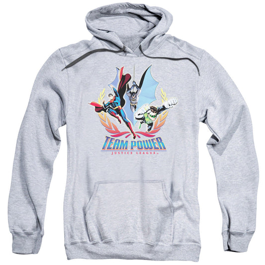 Justice League Team Power Mens Hoodie Athletic Heather