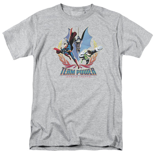 Justice League Of America Team Power Mens T Shirt Athletic Heather