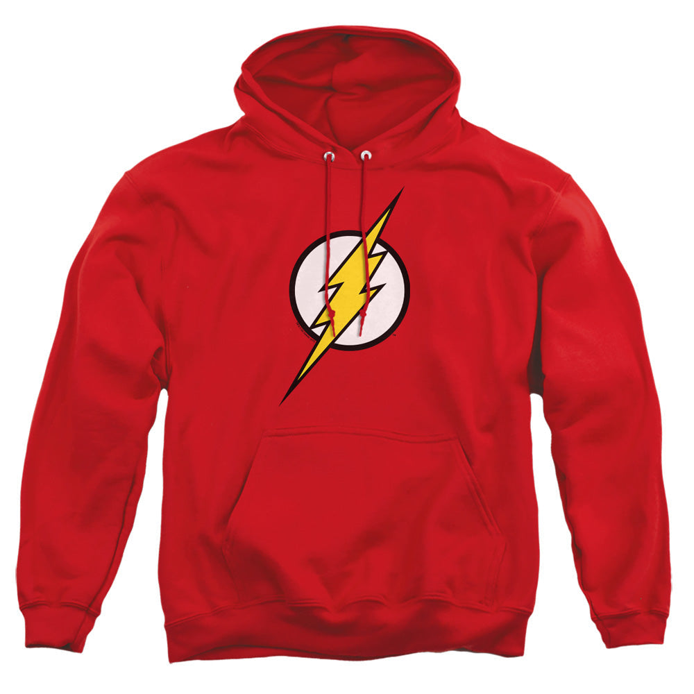 Justice League Of America Flash Logo Mens Hoodie Red
