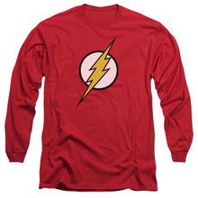 Load image into Gallery viewer, Jla Flash Logo Mens Long Sleeve Shirt Red Officially Licensed

