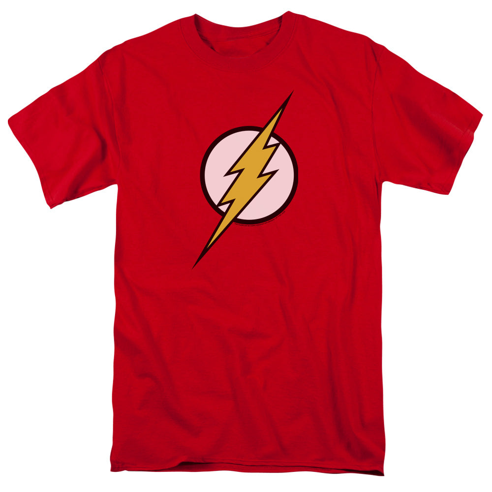 Justice League Of America Flash Logo Mens T Shirt Red