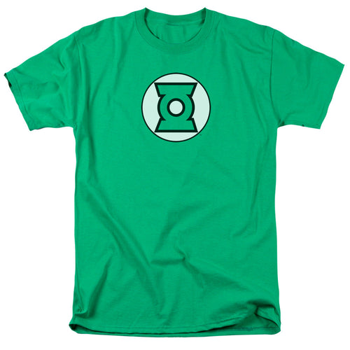 Justice League Of America Green Lantern Logo Mens T Shirt Kelly Green