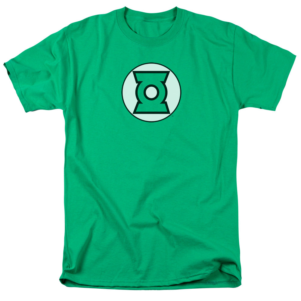 Justice League Of America Green Lantern Logo Mens T Shirt Kelly Green