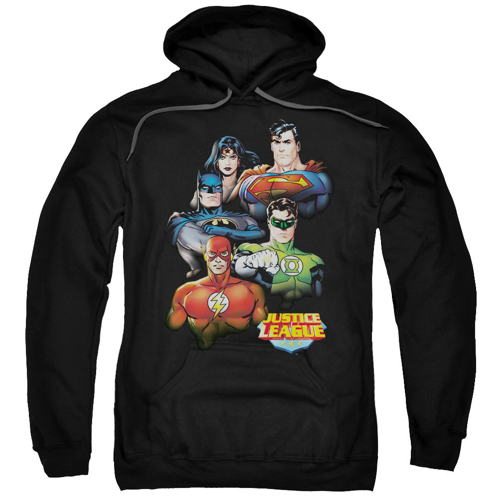 Justice League Group Portrait Mens Hoodie Black