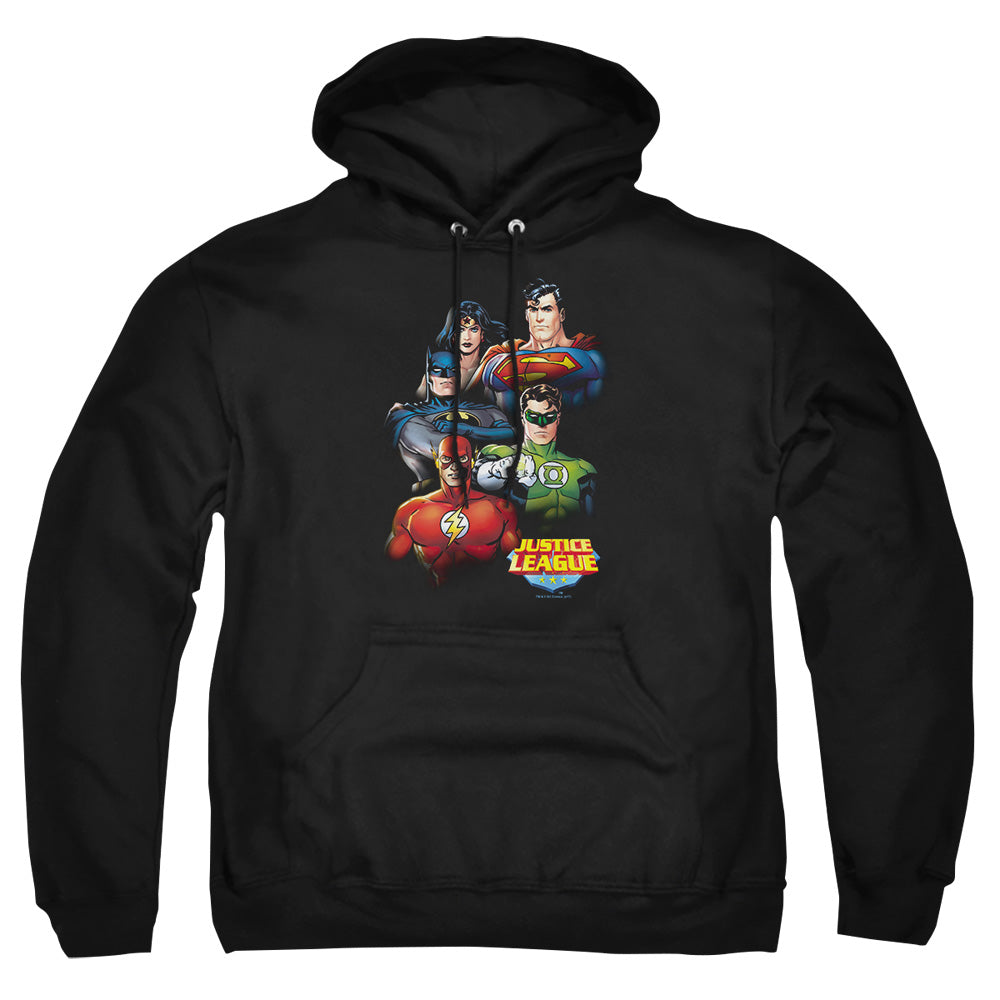 Justice League Of America Group Portrait Mens Hoodie Black
