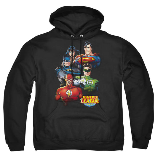 Justice League Of America Group Portrait Mens Hoodie Black