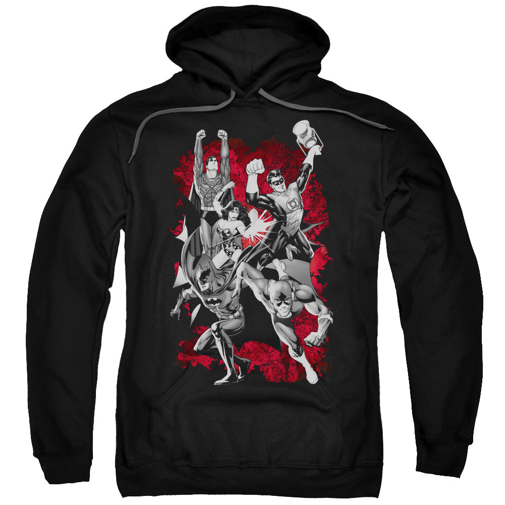 Justice League Justice League Explosion Mens Hoodie Black