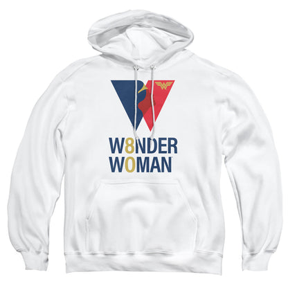 Wonder Woman Ww 80Th Logo Mens Hoodie White