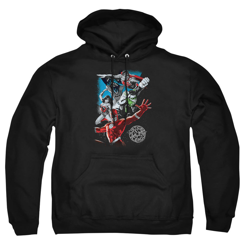 Justice League Of America Galactic Attack Mens Hoodie Black