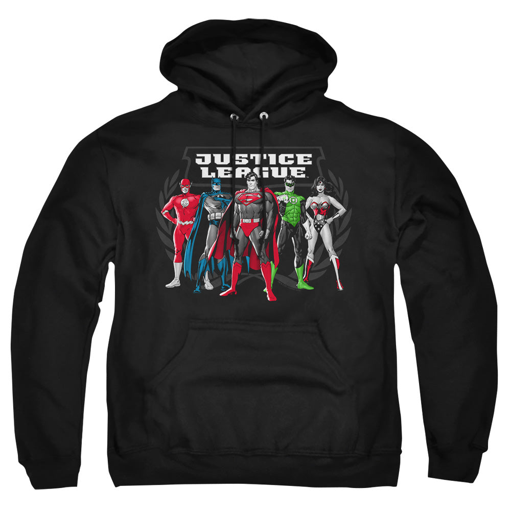 Justice League Of America The Big Five Mens Hoodie Black