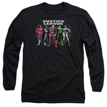 Load image into Gallery viewer, Jla The Big Five Mens Long Sleeve Shirt Black Officially Licensed
