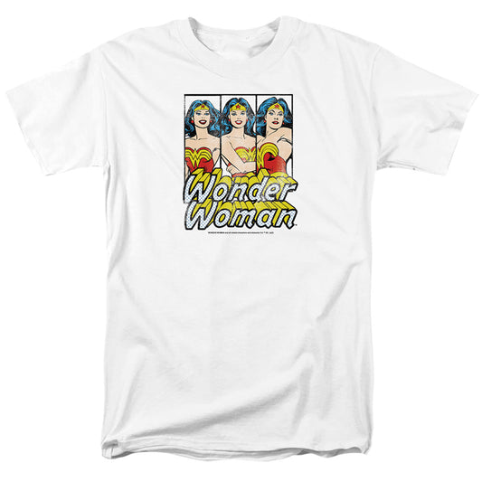Wonder Woman Panels Mens T Shirt White